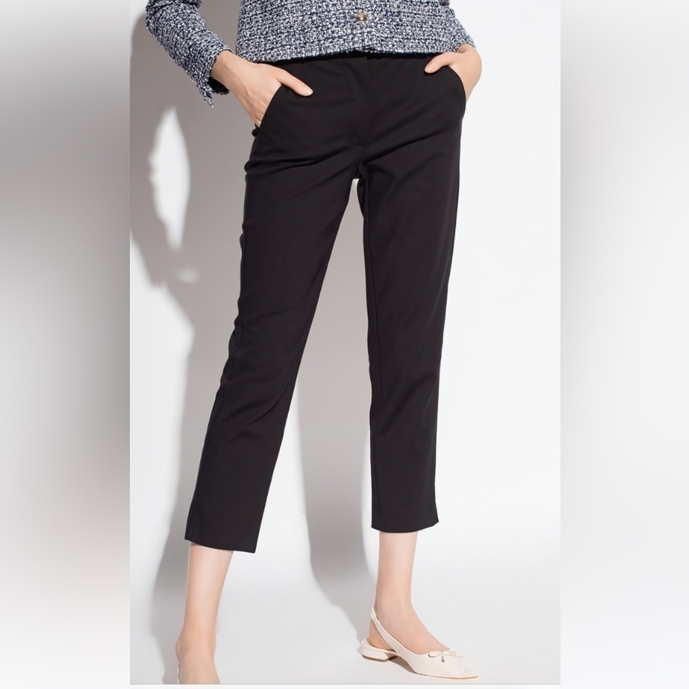 NWT Kate Spade Mainline Stretch Twill Dress Straight Crop Pant with Slits on Hem - Picture 2 of 11